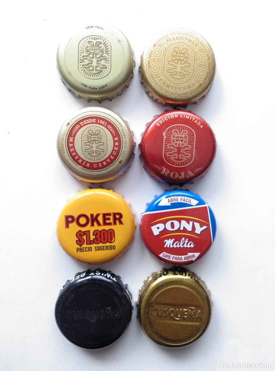 Coleccionismo de cervezas: LOTE 8 CHAPAS DE CERVEZAS CE COLOMBIA