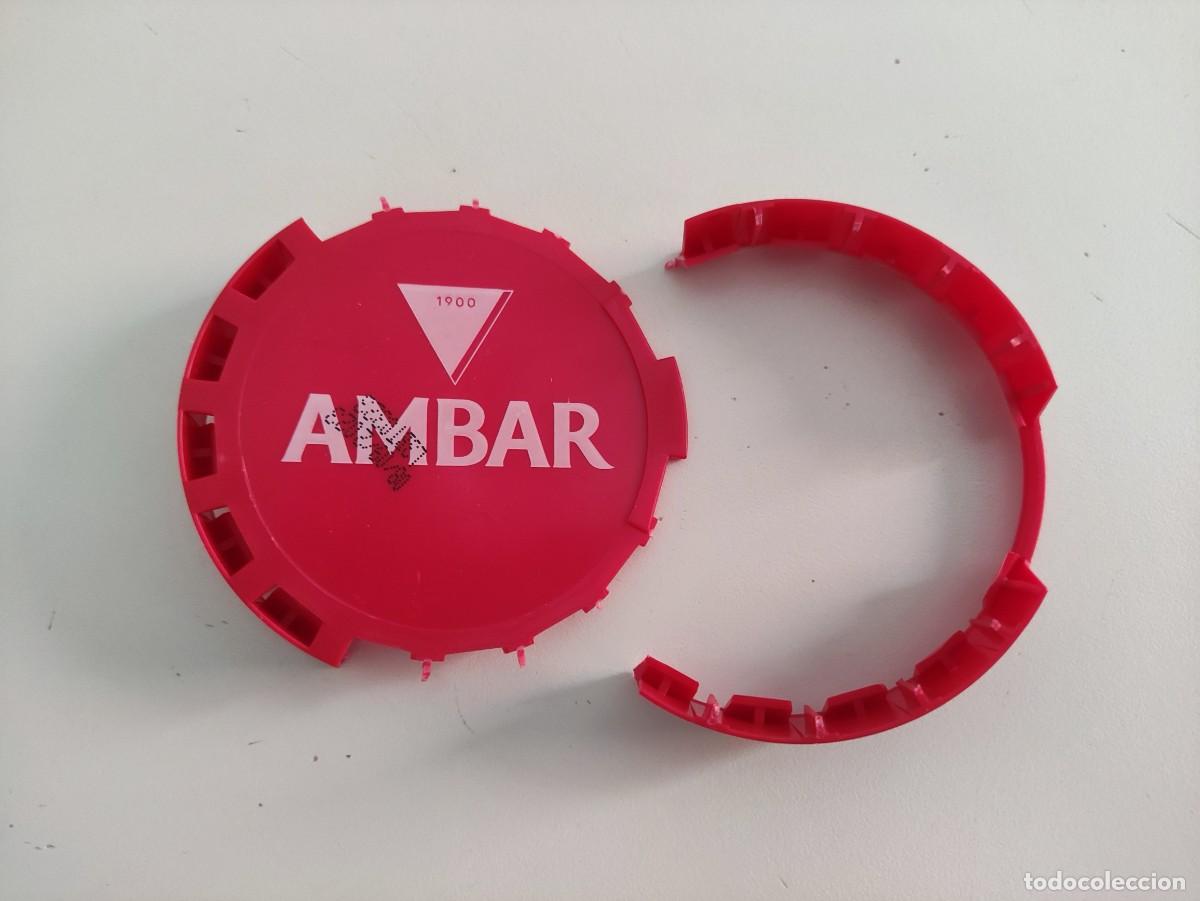 Coleccionismo de cervezas: Tapa barril cerveza AMBAR