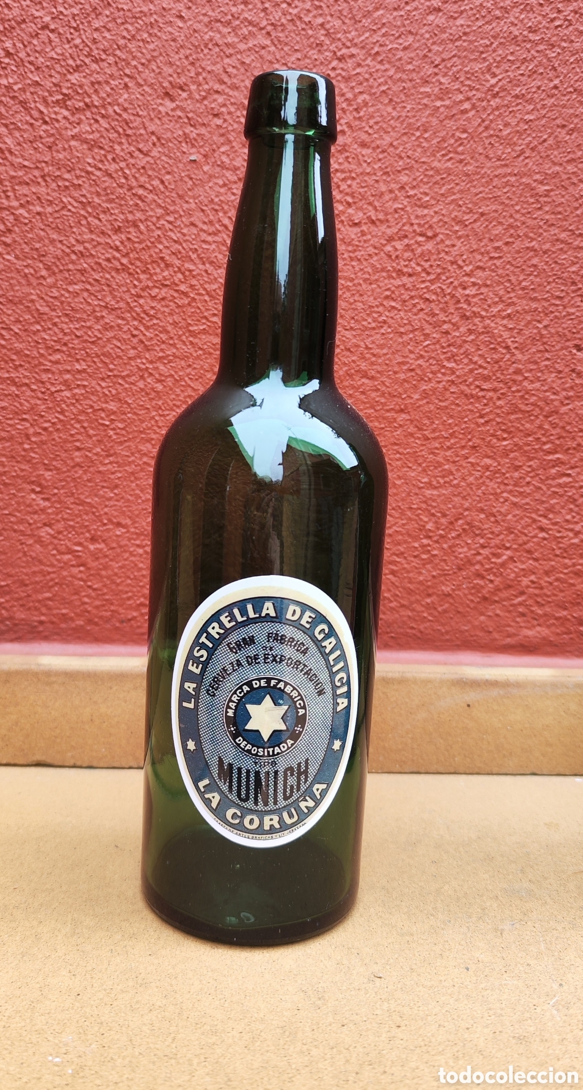 Coleccionismo de cervezas: Reproducci&oacute;n Vintage botella cerveza estrella Galicia