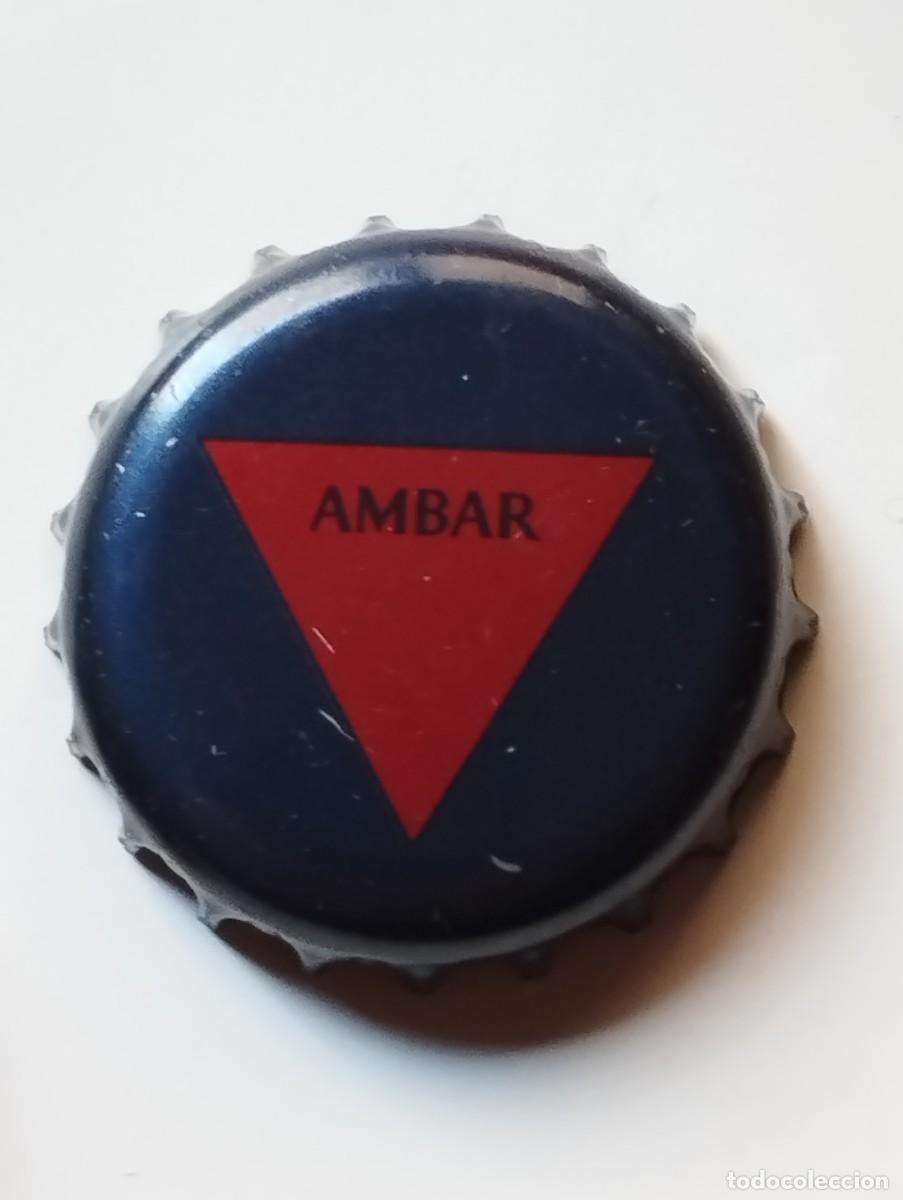 Coleccionismo de cervezas: CHAPA CHAPA - TAPA CORONA CERVEZA AMBAR AZUL- CAPS - TAPON