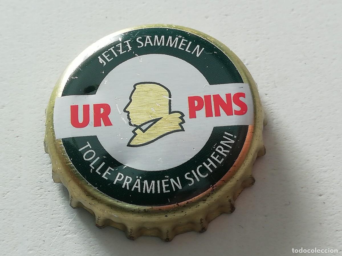 Coleccionismo de cervezas: Chapa tap&oacute;n corona de la cerveza alemana KARLSBERG URPINS JETZT SAMMELN