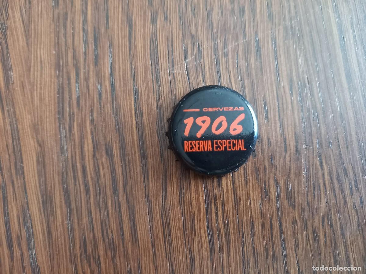 Coleccionismo de cervezas: chapa tap&oacute;n corona de cerveza estrella Galicia 1906 reserva especial