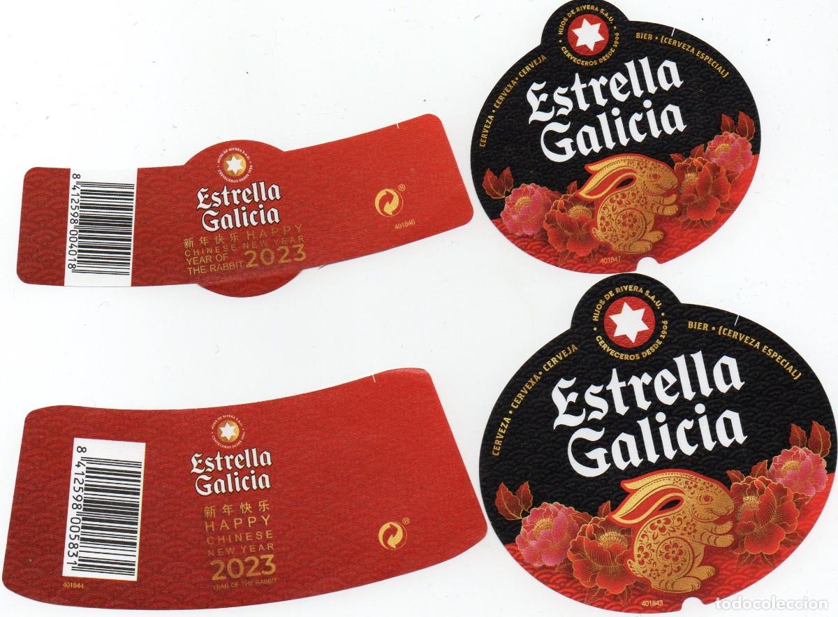 Coleccionismo de cervezas: ETIQUETA ESTRELLA GALICIA