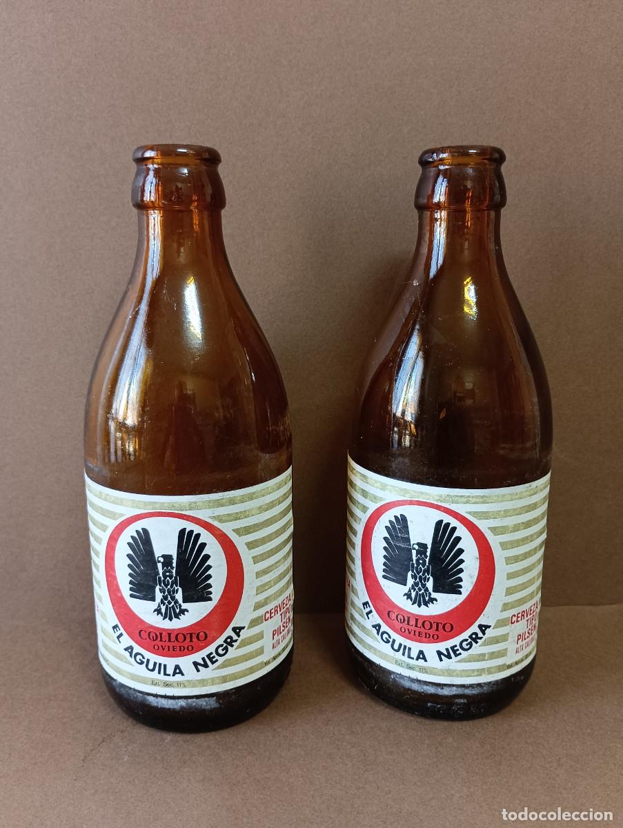 Coleccionismo de cervezas: LOTE 2 BOTELLINES AGUILA NEGRA. - Foto 1