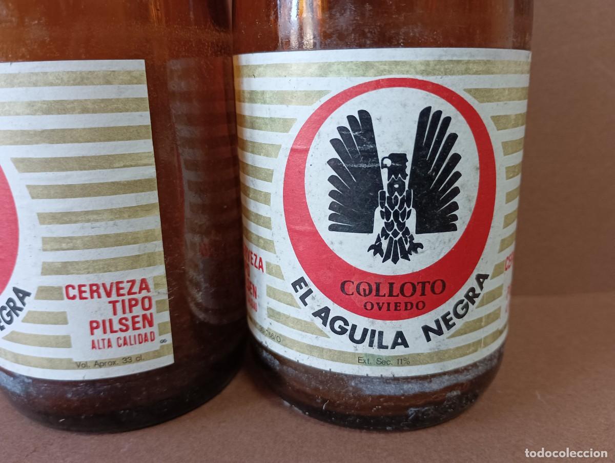Coleccionismo de cervezas: LOTE 2 BOTELLINES AGUILA NEGRA. - Foto 2