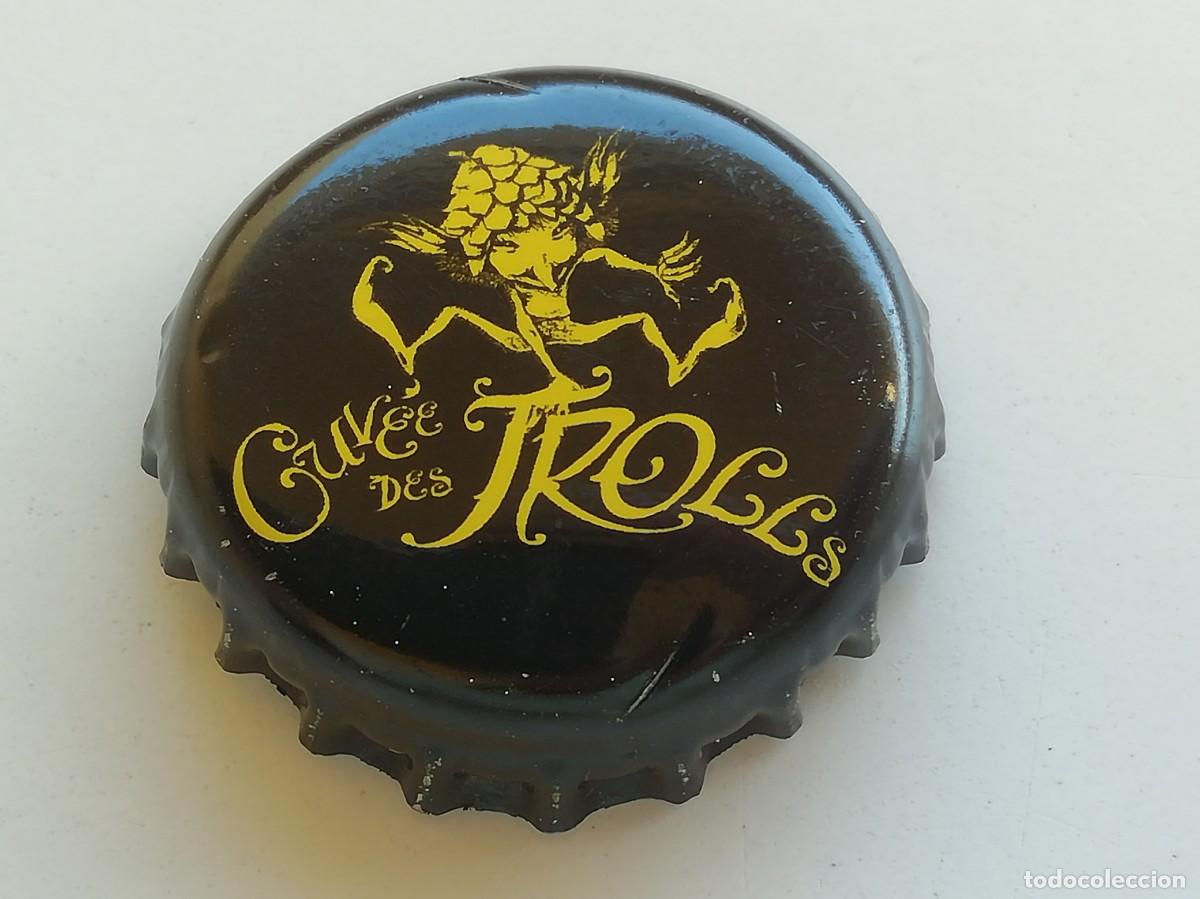Colecionismo de cervejas: Chapa tap&oacute;n corona de la cerveza de B&eacute;lgica CUV&Eacute;E DES TROLLS