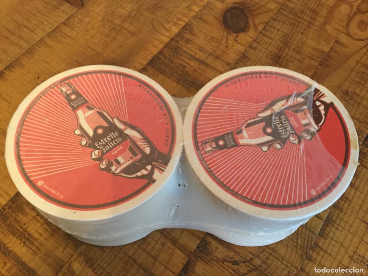 Coleccionismo de cervezas: ESTRELLA DE GALICIA - LOTE 100 POSAVASOS DE CART&Oacute;N - SIN USAR - CERVEZA DE GALICIA