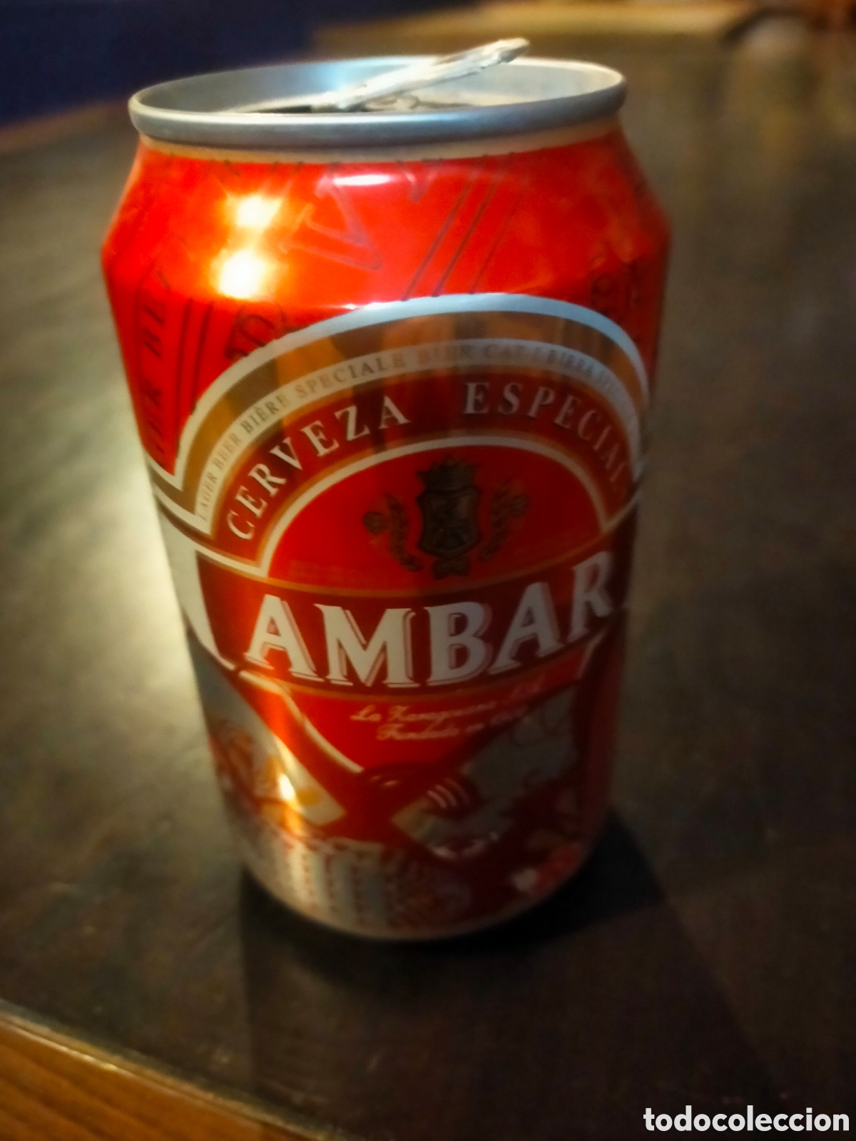 Coleccionismo de cervezas: Lata cerveza ambar la zaragozana Expo 2008 Zaragoza