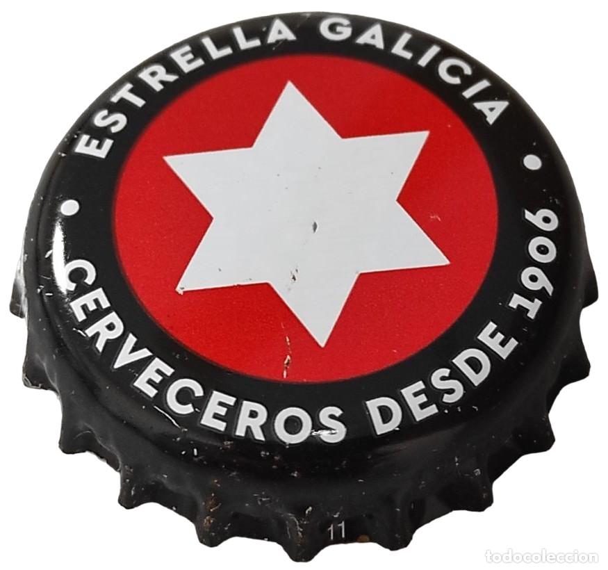 Coleccionismo de cervezas: Capsule Bi&egrave;re Beer Crown Cap Estrella Galicia Cerveceros desde 1906 SU