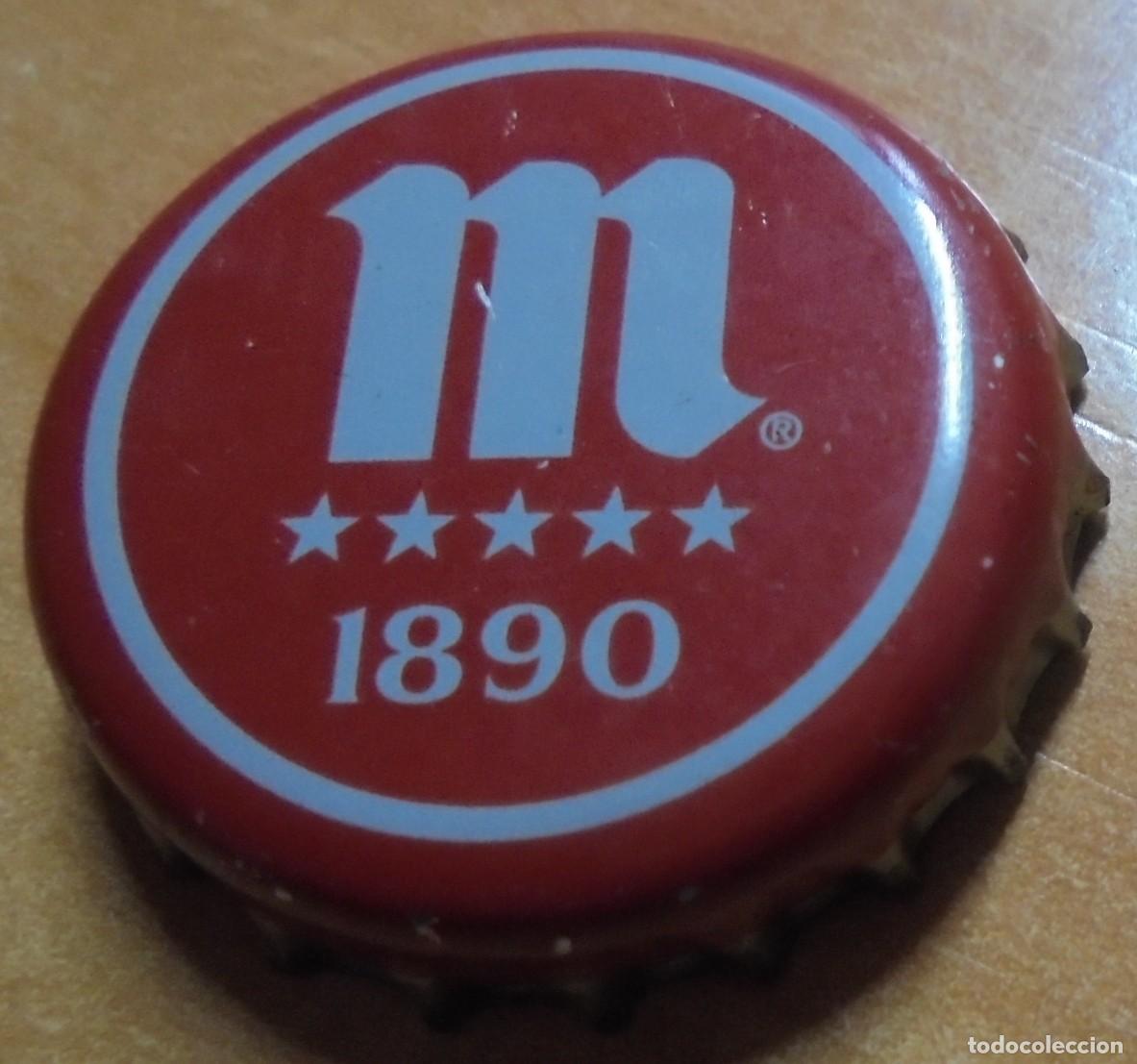 Coleccionismo de cervezas: CHAPA CERVEZA MAHOU 1890 -SPAIN- BO R-3141 CHAPA USADA. FABRICANTE -NEW BOX-