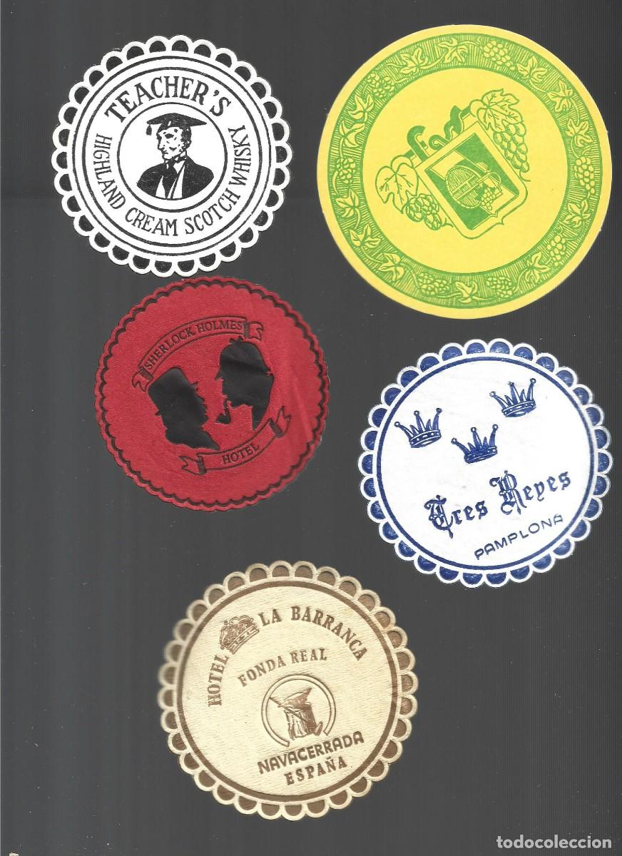 Collectionnisme de bi&egrave;res: 1 lote de 10 posa vasos dif. cerveza bares propaganda los de la foto