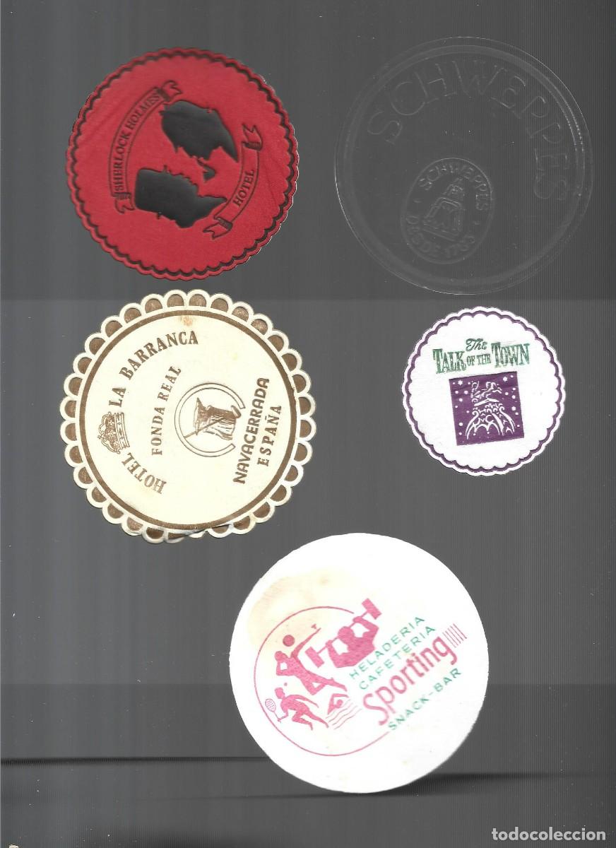 Collectionnisme de bi&egrave;res: 1 lote de 10 posa vasos dif. cerveza bares propaganda los de la foto