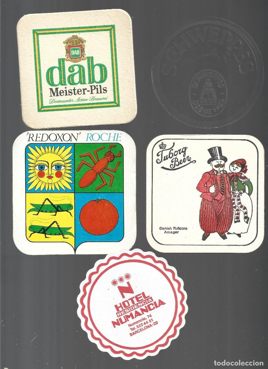 Collectionnisme de bi&egrave;res: 1 lote de 10 posa vasos dif. cerveza bares propaganda los de la foto