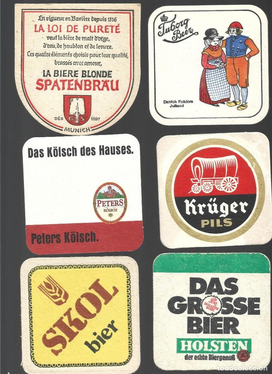 Sammeln von Brauereiartikeln: 1 lote de 11 posa vasos dif. cerveza bares propaganda los de la foto