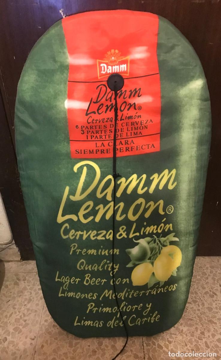 Coleccionismo de cervezas: TABLA O PLANCHA PUBLICIDAD CERVEZA DAMM LEMON PARA DEPORTE U OCIO EN AGUA BODY BOARD