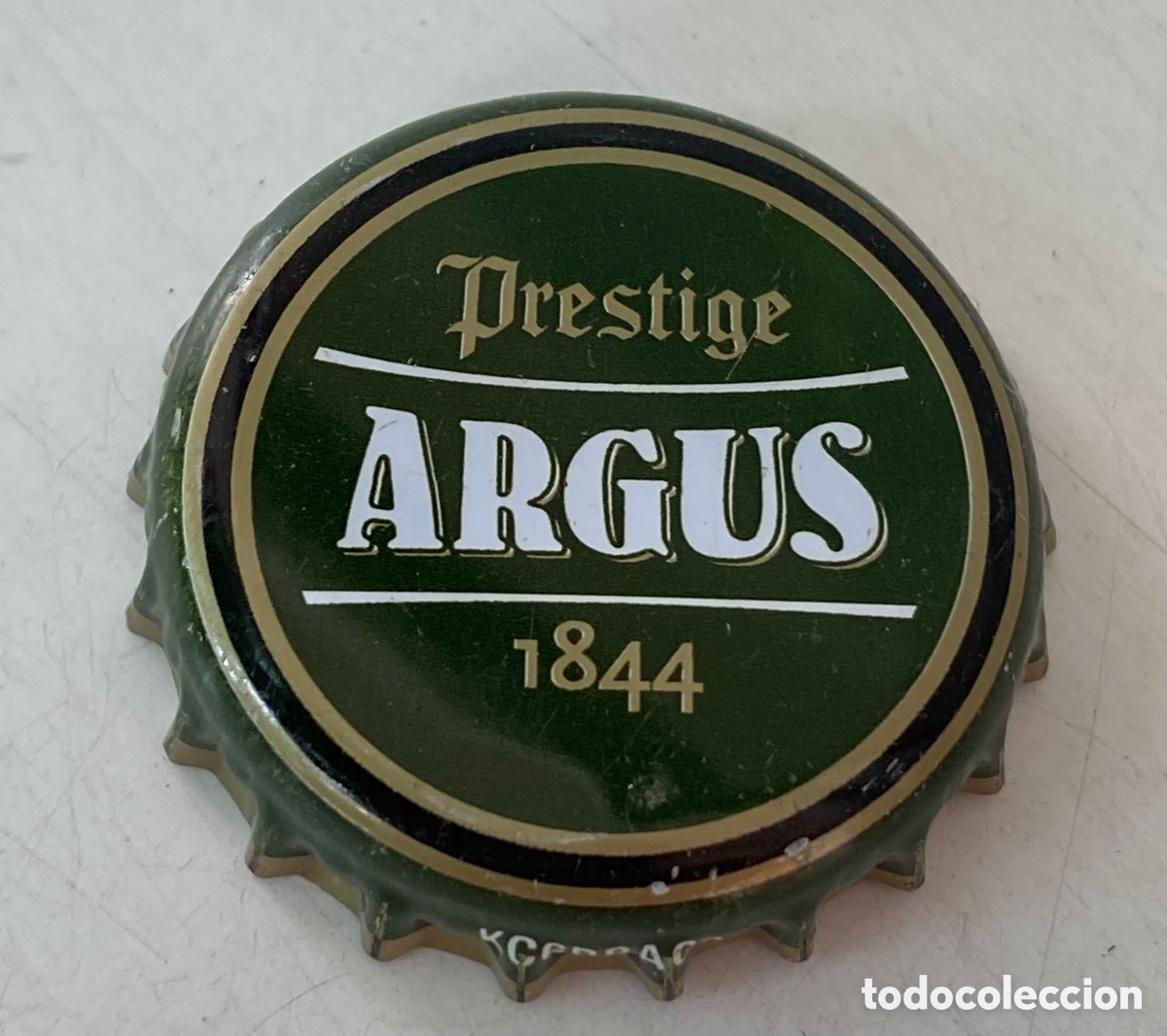 Coleccionismo de cervezas: CHAPA CERVEZA ARGUS (9). FONT SALEM (DAMM).VALENCIA. FAB. CHAPA: U---LOTE N. 1143--CARMANJO
