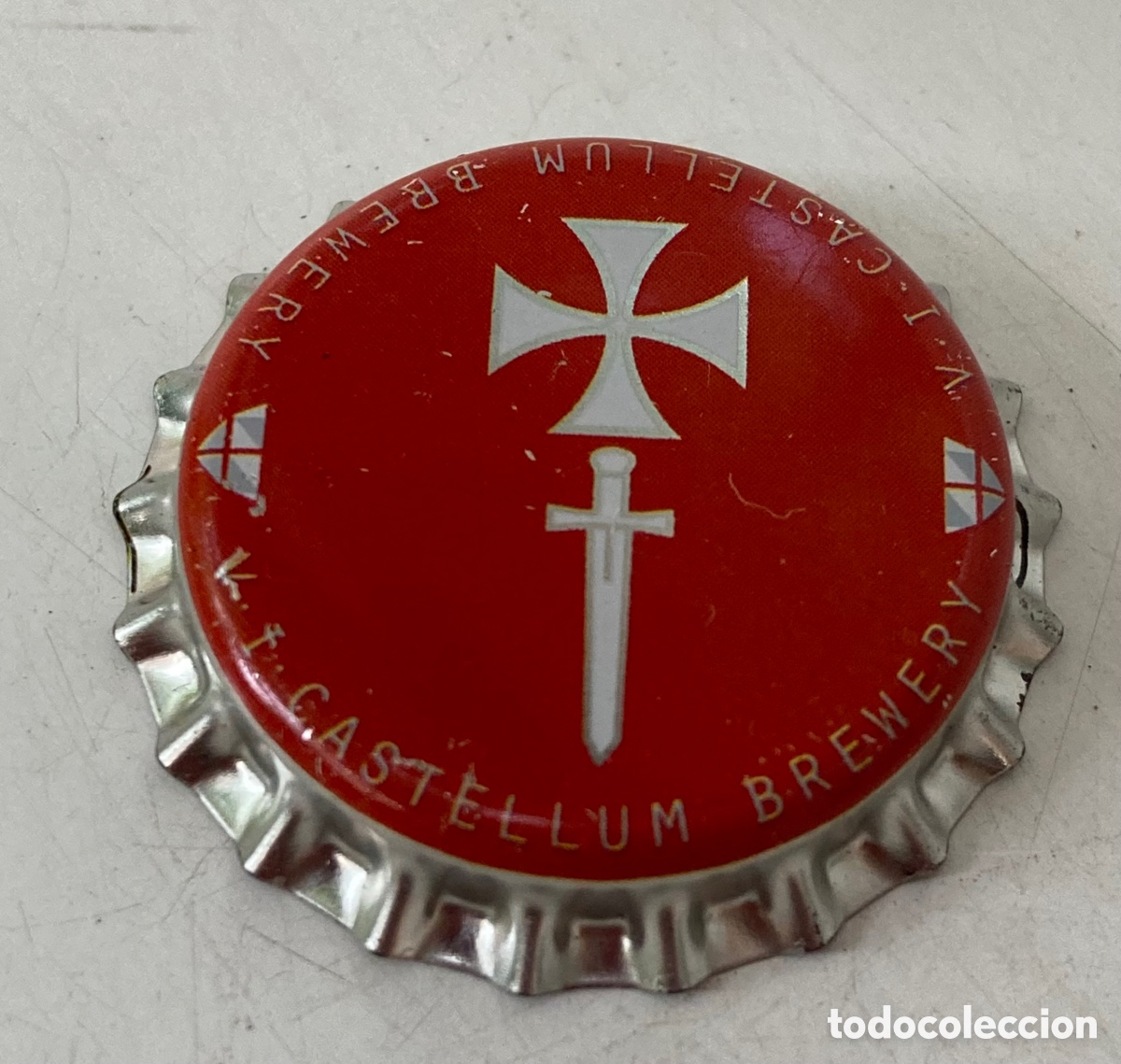 Coleccionismo de cervezas: BOTTLE CAP BEER CHAPA CERVEZA CASTELLUM (9). CHIPRE. FAB. CHAPA: DAP.----LOTE N. 2966---CARMANJO