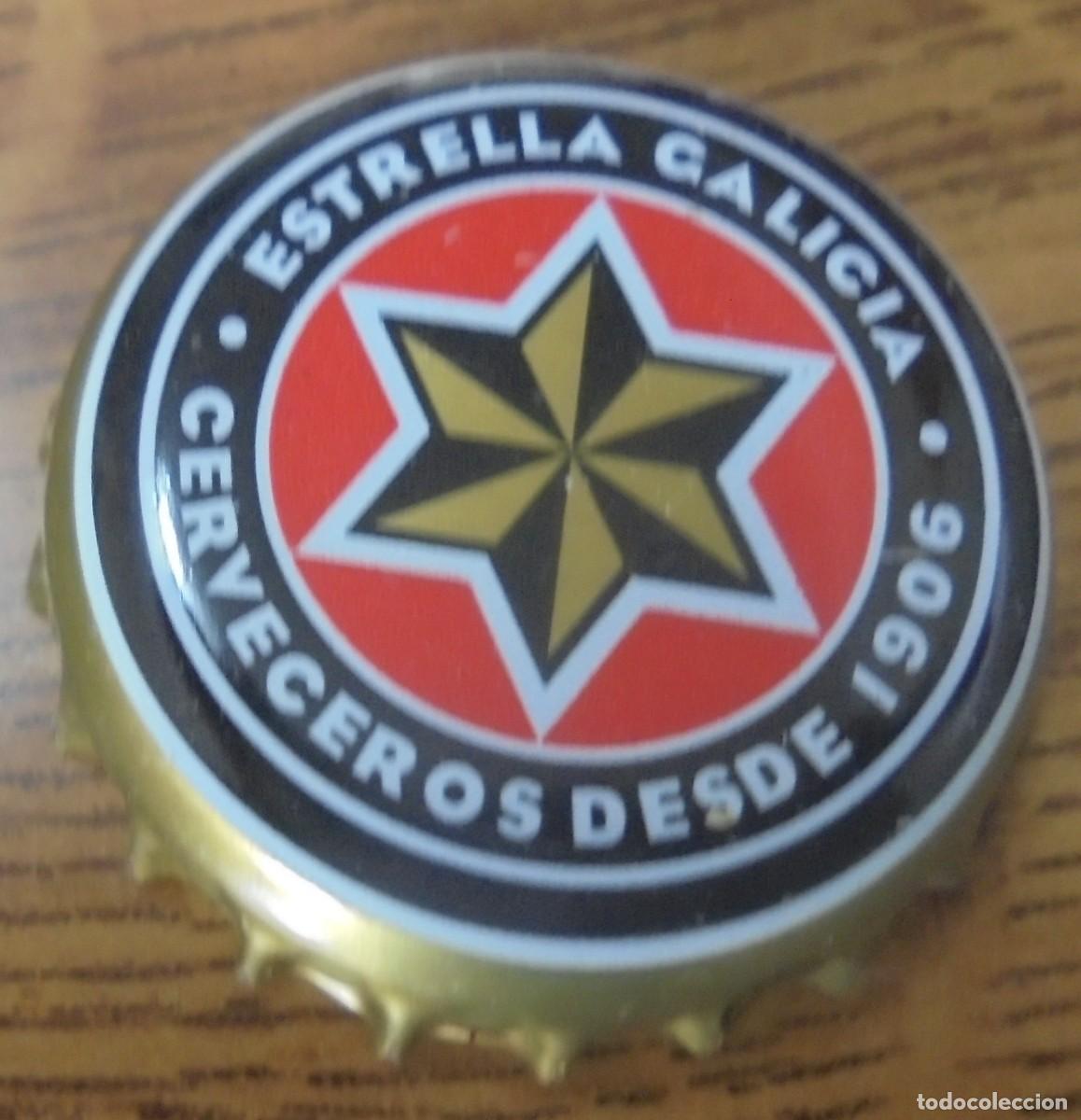 Coleccionismo de cervezas: CHAPA CERVEZA ESTRELLA GALICIA -SPAIN- FABRICANTE -DAP-