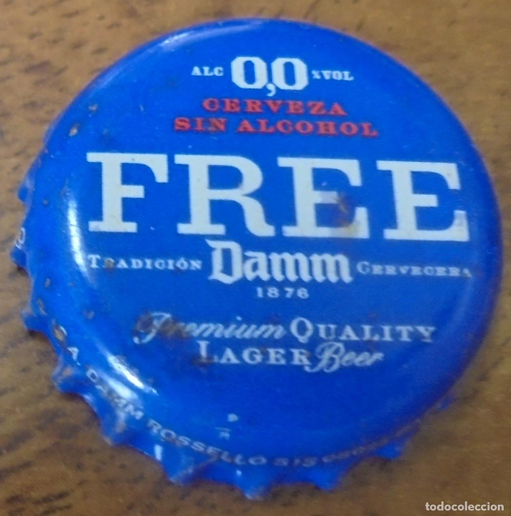 Coleccionismo de cervezas: CHAPA CERVEZA FREE DAMM KC 01705 -SPAIN- FABRICANTE -U-