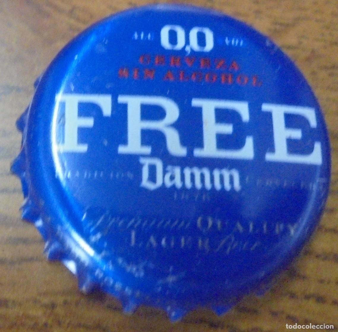Coleccionismo de cervezas: CHAPA CERVEZA FREE DAMM KC 01705 -SPAIN- FABRICANTE -HB-