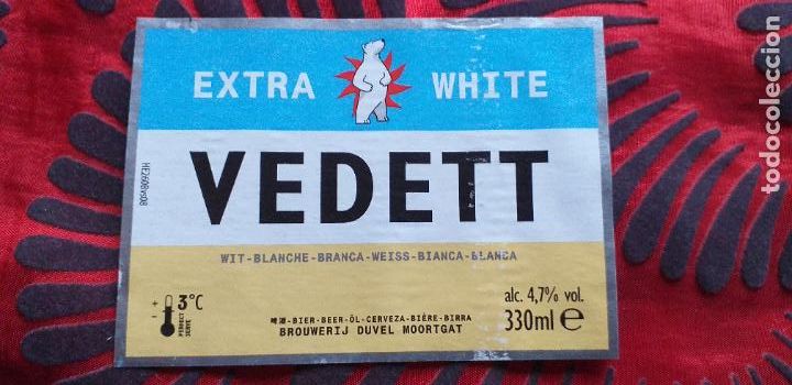 Coleccionismo de cervezas: CERVEZA-V9ET-XIX-ETIQUETAS-33CL-VEDETT