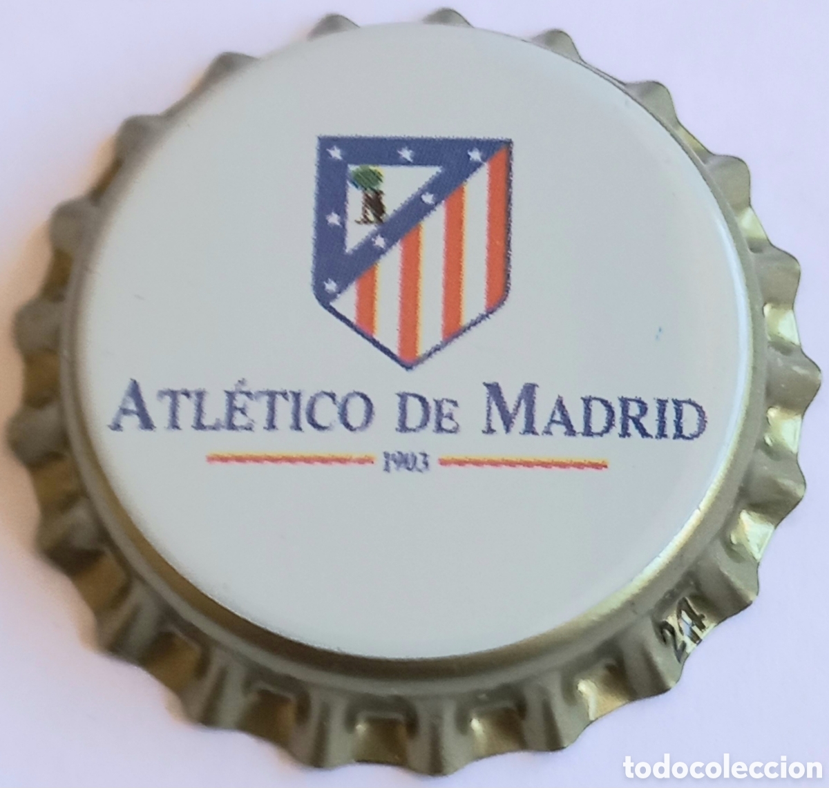 Coleccionismo de cervezas: CHAPA NUEVA CERVEZA MAHOU ATLETICO DE MADRID 1903 - MADRID - ESPA&Ntilde;A
