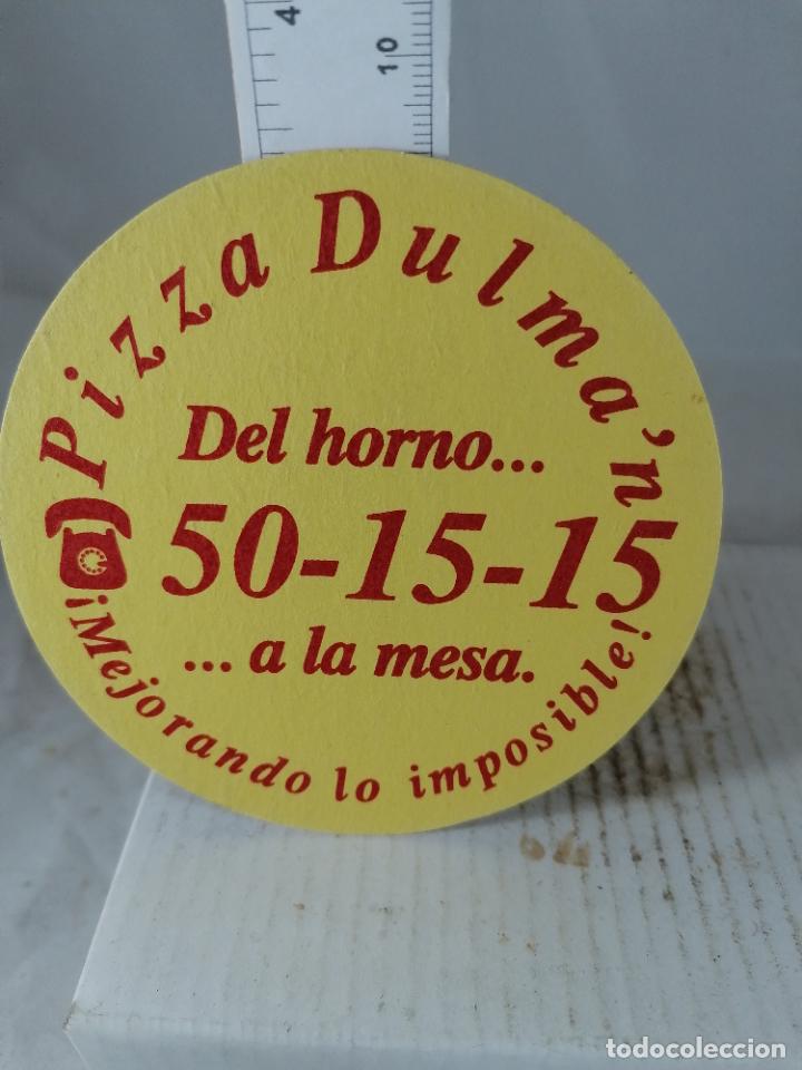Coleccionismo de cervezas: POSAVASOS PIZZA DULMAN - Foto 1