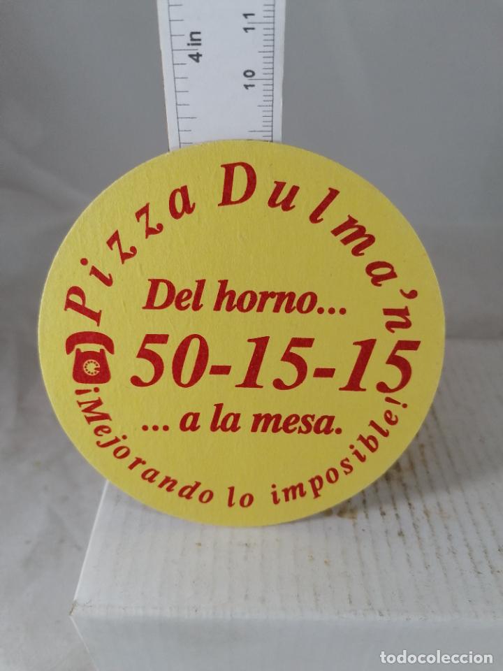 Coleccionismo de cervezas: POSAVASOS PIZZA DULMAN - Foto 1