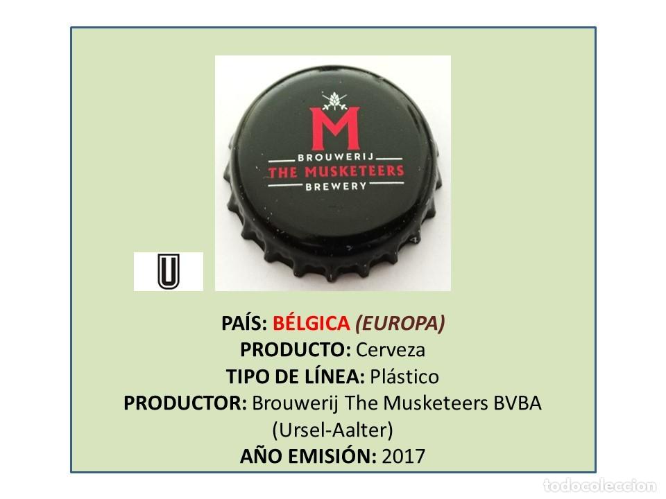 Sammeln von Brauereiartikeln: TAPON CORONA CAPSULA CHAPA CERVEZA THE MUSKETEERS (B&Eacute;LGICA)
