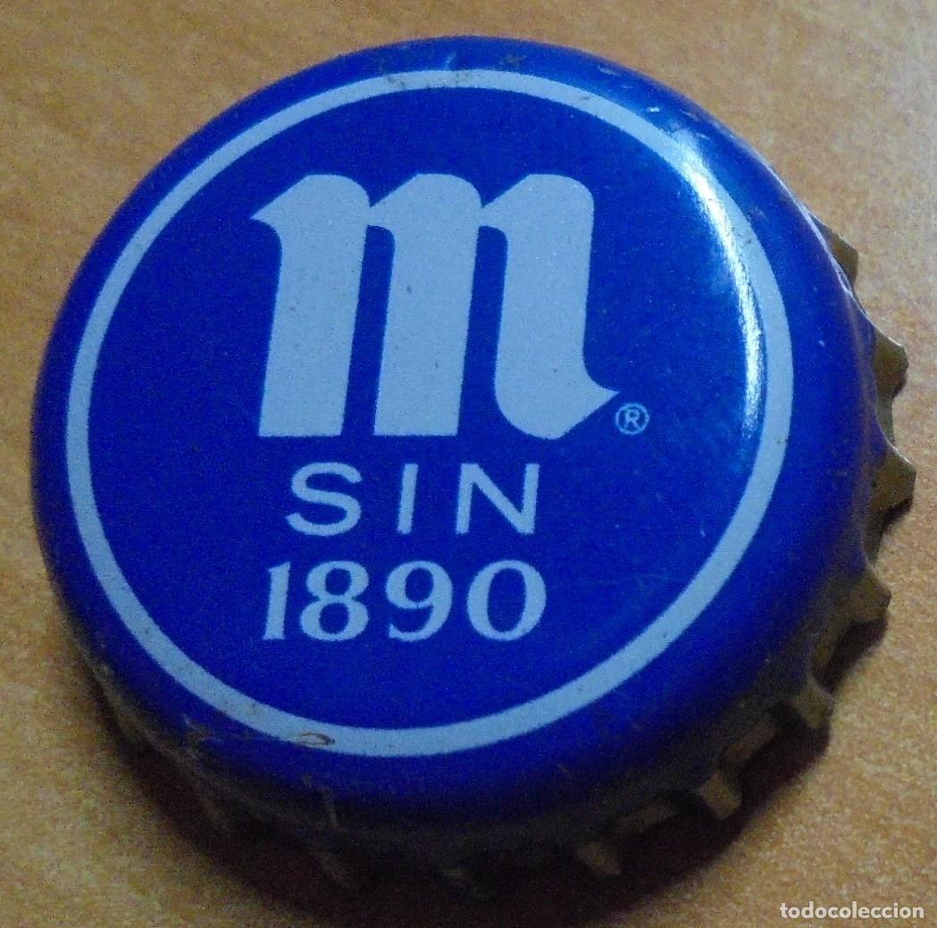 Coleccionismo de cervezas: CHAPA CERVEZA MAHOU SIN 1890 -SPAIN- BO R-3145 CHAPA USADA. FABRICANTE -DAP-