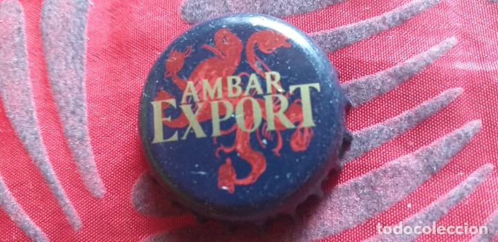 Coleccionismo de cervezas: CERVEZA-V9H-X-CHAPA-TAPON-CORONA-AMBAR-EXPORT