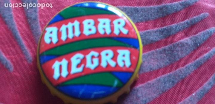 Coleccionismo de cervezas: CERVEZA-V9H-X-CHAPA-TAPON-CORONA-AMBAR-NEGRA