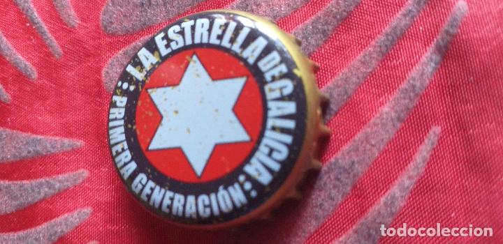 Coleccionismo de cervezas: CERVEZA-V9H-X-CHAPA-TAPON-CORONA-LA ESTRELLA DE GALICIA