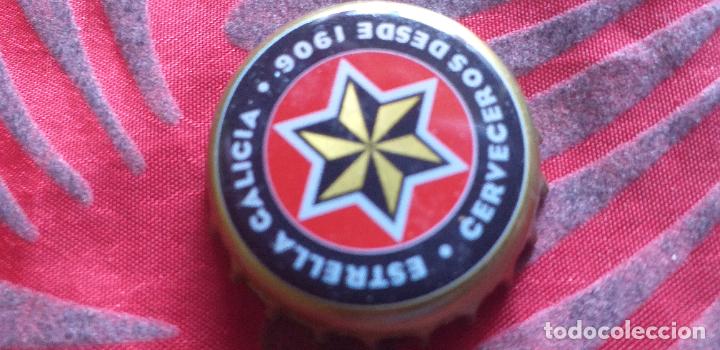 Coleccionismo de cervezas: CERVEZA-V9H-X-CHAPA-TAPON-CORONA-LA ESTRELLA DE GALICIA