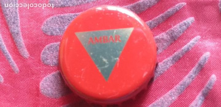 Coleccionismo de cervezas: CERVEZA-V9H-X-CHAPA-TAPON-CORONA-AMBAR