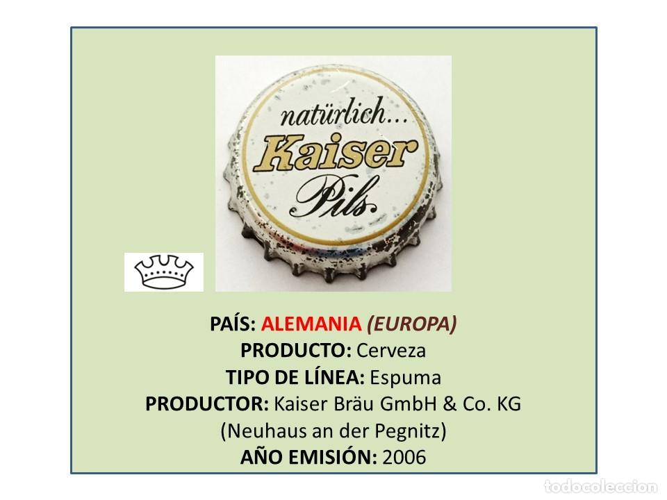 Coleccionismo de cervezas: TAPON CORONA CAPSULA CHAPA CERVEZA KAISER PILS (ALEMANIA)
