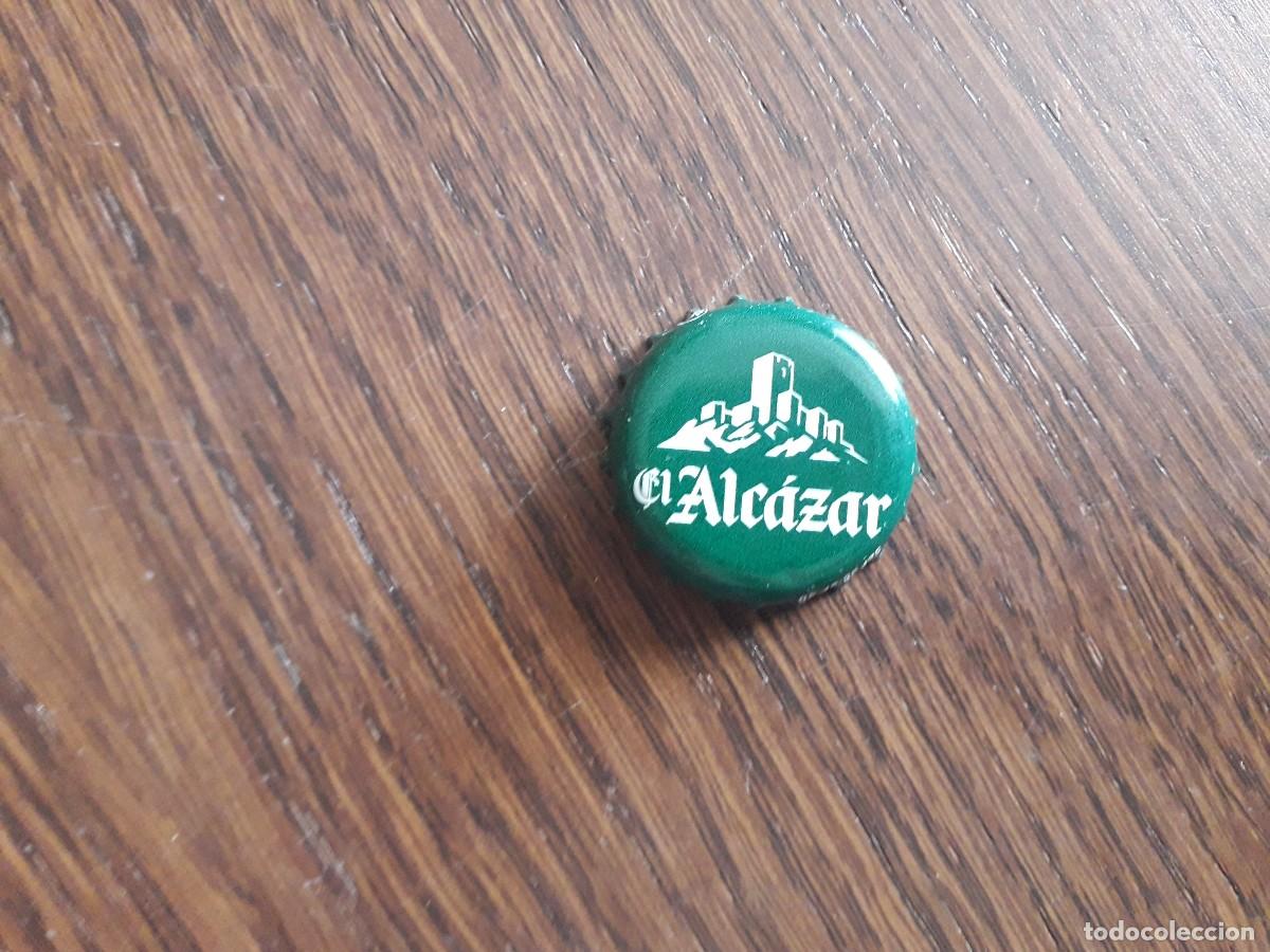 Coleccionismo de cervezas: chapa tap&oacute;n corona, cerveza El Alc&aacute;zar.