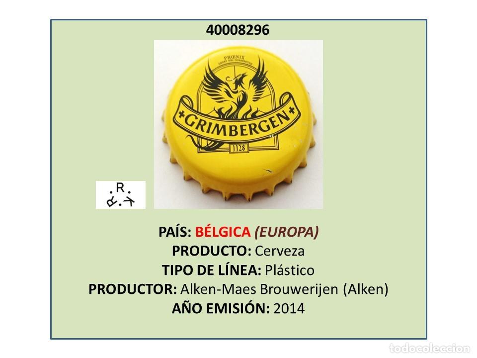 Coleccionismo de cervezas: TAPON CORONA CAPSULA CHAPA CERVEZA GRIMBERGEN (B&Eacute;LGICA)
