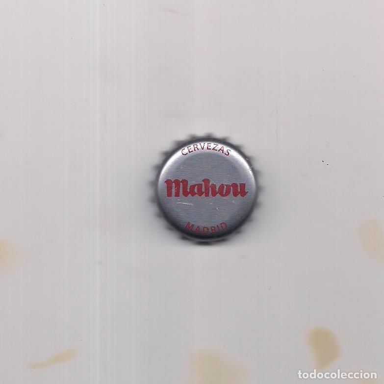 Coleccionismo de cervezas: 1 chapa mahou antigua gris letras rojas factoria U