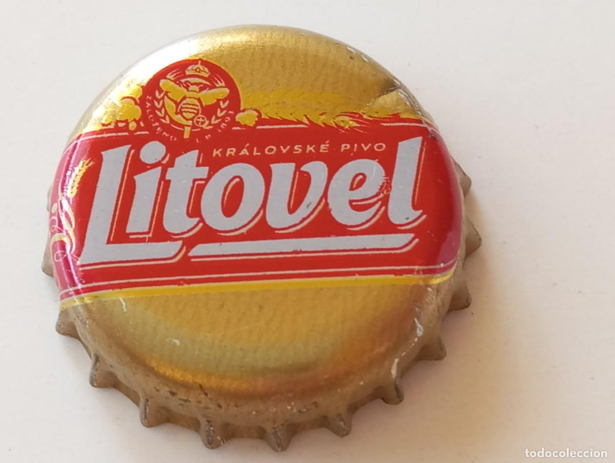 Coleccionismo de cervezas: Chapa tap&oacute;n corona de la cerveza checa LITOVEL