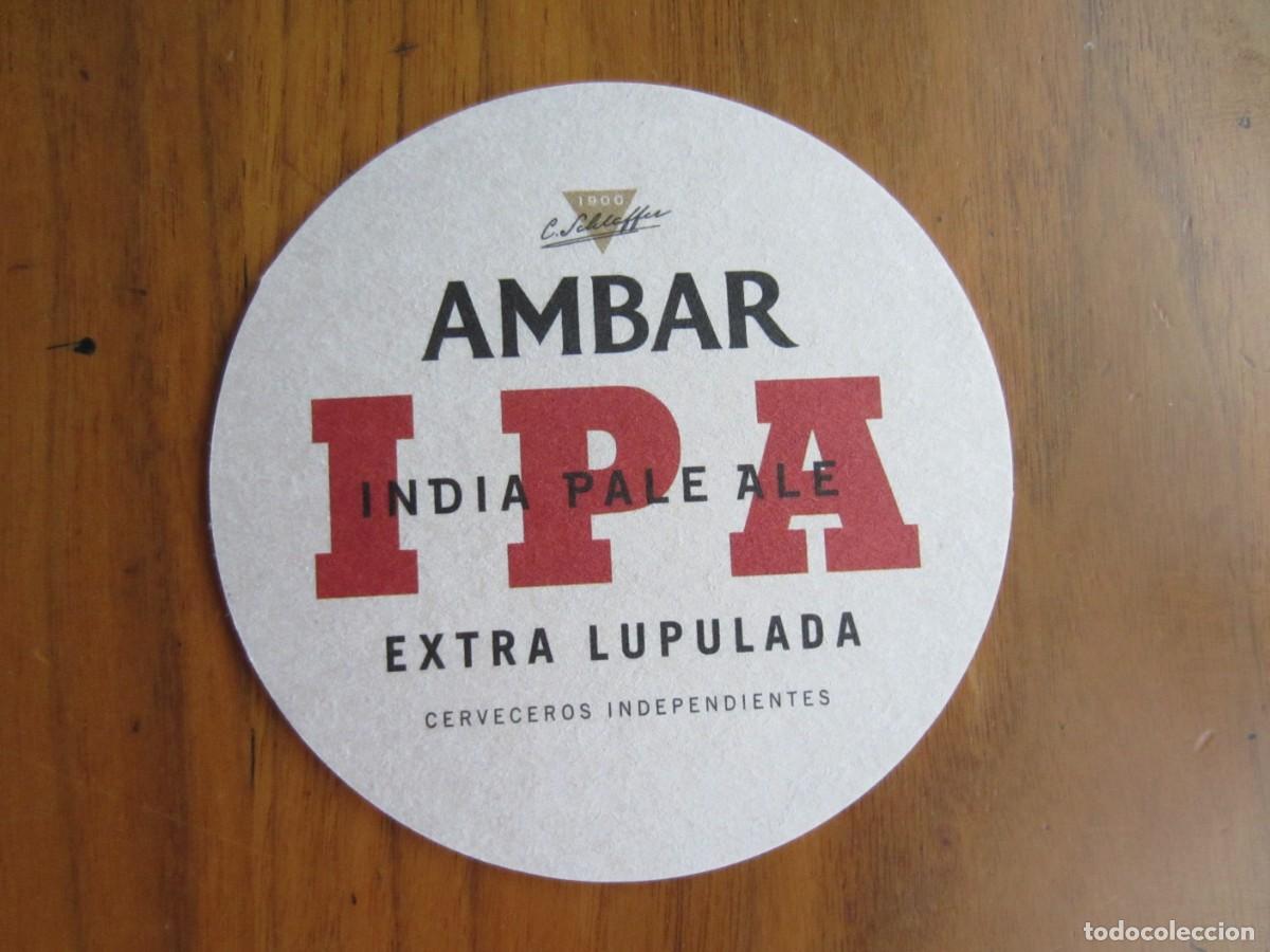 Coleccionismo de cervezas: POSAVASOS CERVEZA AMBAR