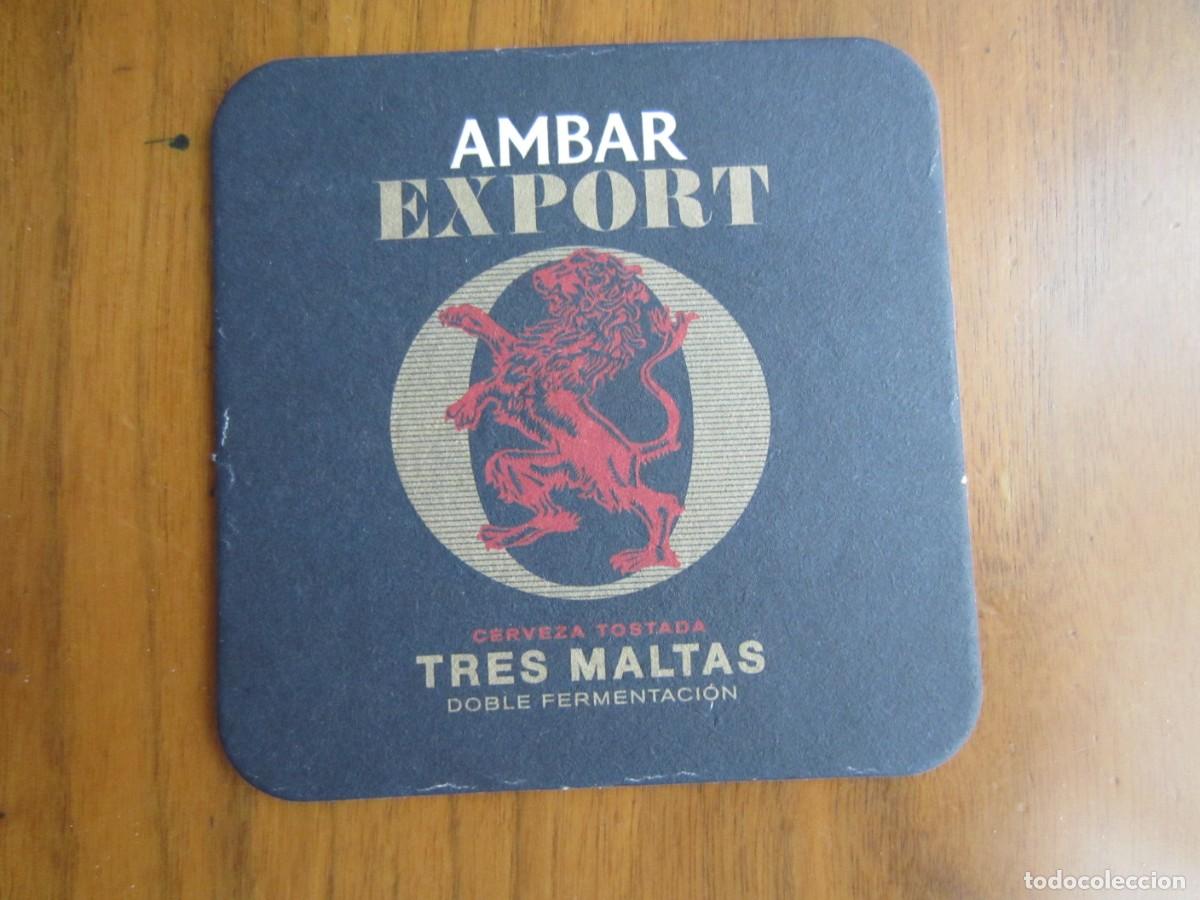Coleccionismo de cervezas: POSAVASOS CERVEZA AMBAR EXPORT