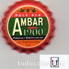 Coleccionismo de cervezas: chapa sin usar - cerveza - ESPA&Ntilde;A - Ambar 1900