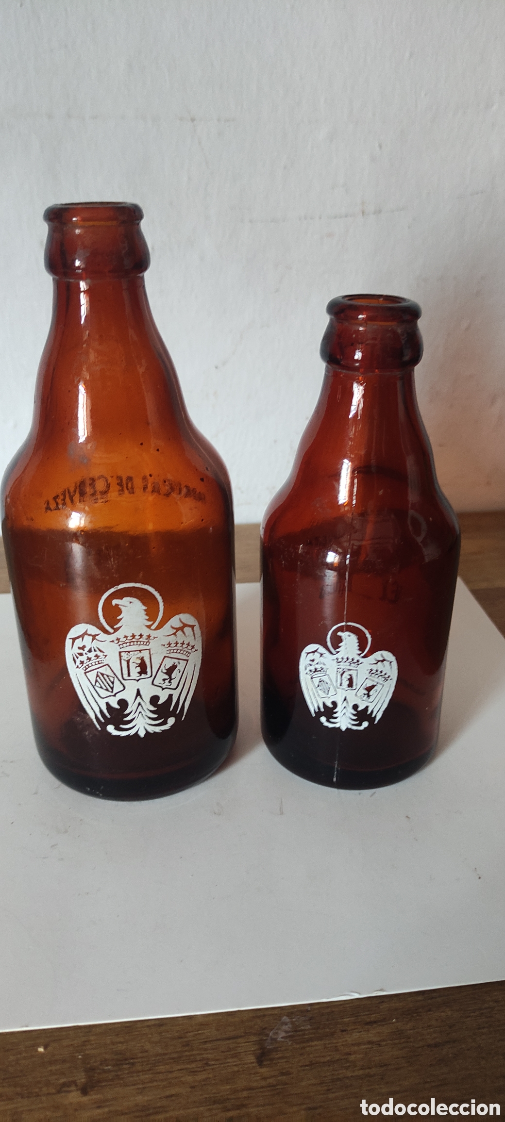 Coleccionismo de cervezas: ANTIGUOS BOTELLINES EL AGUILA - Foto 3
