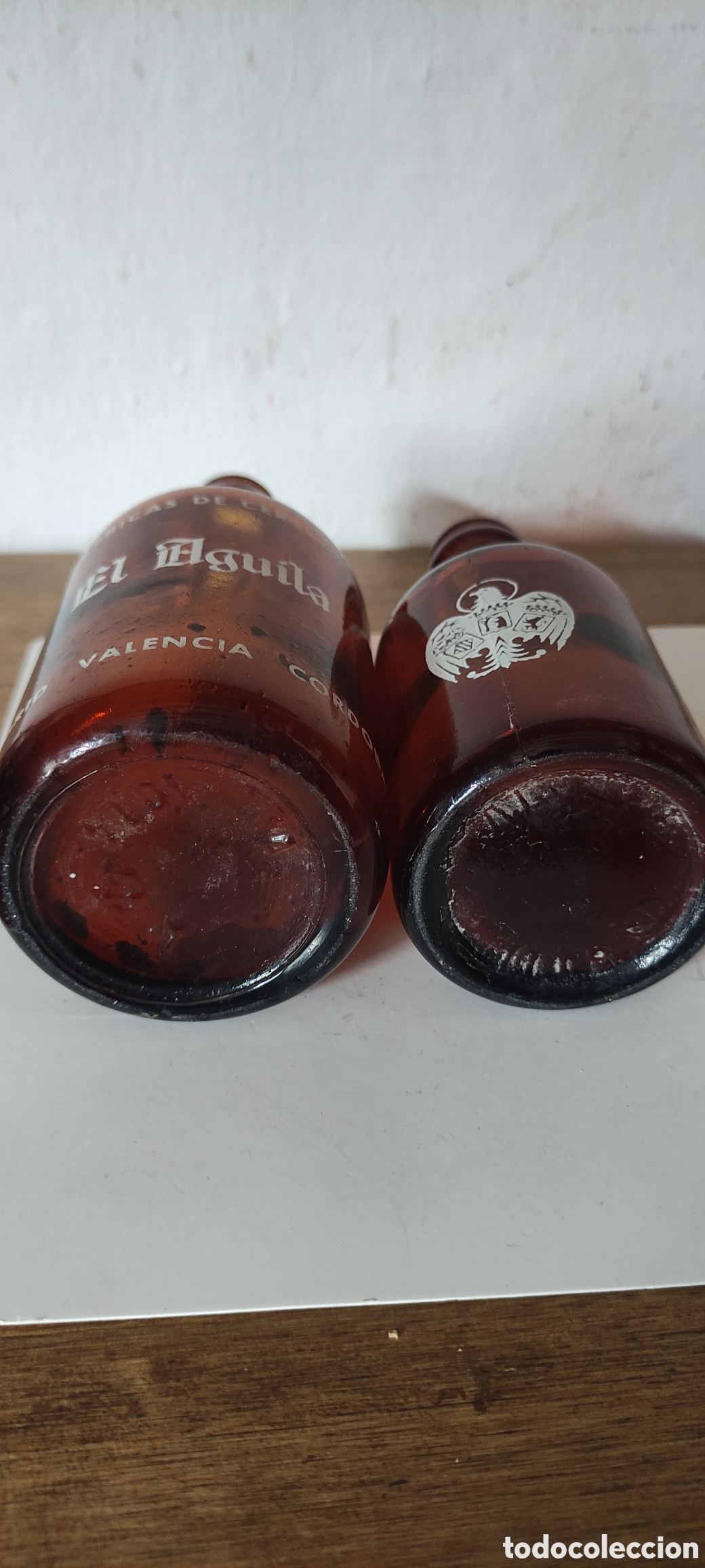 Coleccionismo de cervezas: ANTIGUOS BOTELLINES EL AGUILA - Foto 5