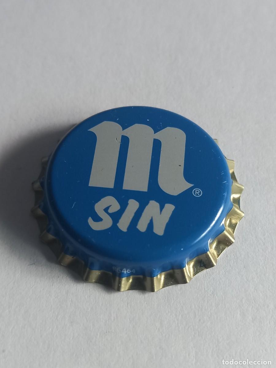 Coleccionismo de cervezas: CHAPA CERVEZA MAHOU SIN, FACTOR&Iacute;A U (SIN USAR)