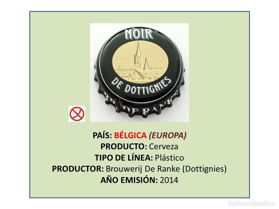 Sammeln von Brauereiartikeln: TAPON CORONA CAPSULA CHAPA CERVEZA NOIR DE DOTTIGNIES (B&Eacute;LGICA)