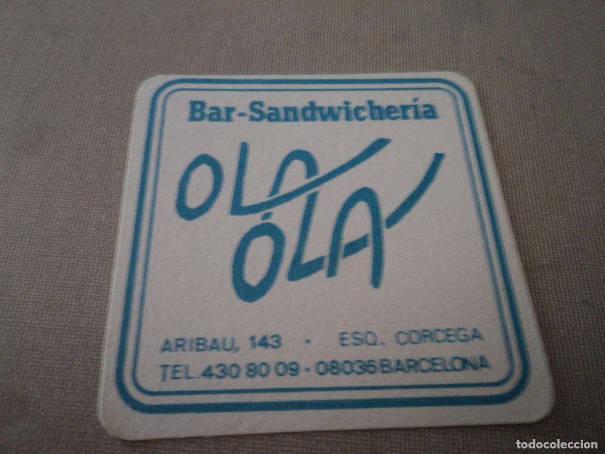 Coleccionismo de cervezas: posavasos bar ola ola barcelona