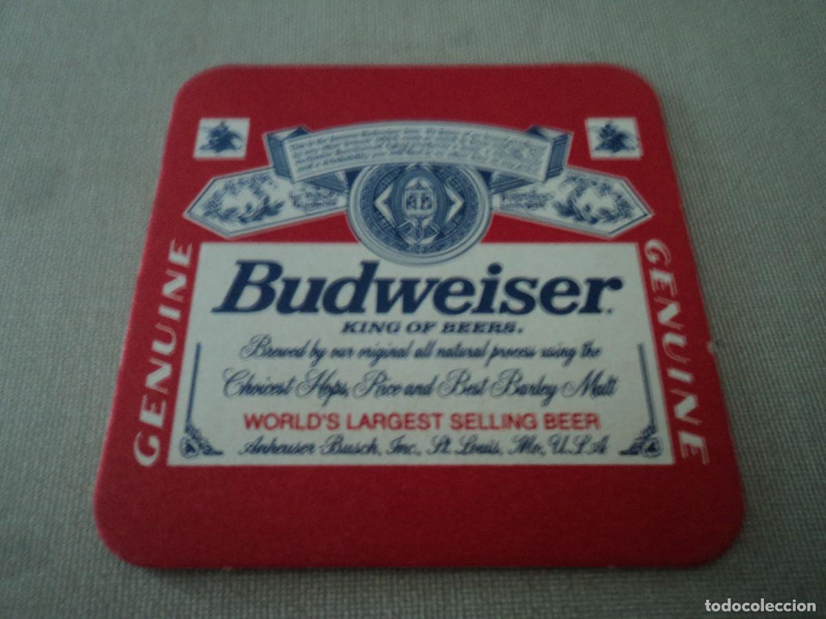Coleccionismo de cervezas: posavasos duro cerveza budweiser