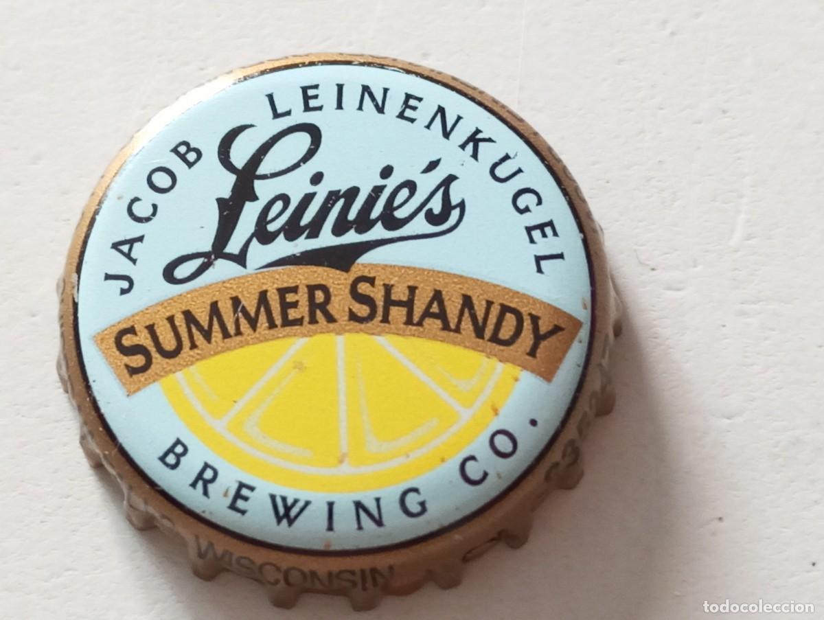 Collectionnisme de bi&egrave;res: Chapa USA, tap&oacute;n corona de la cerveza de EE.UU. LEINIE'S SUMMER SHANDY